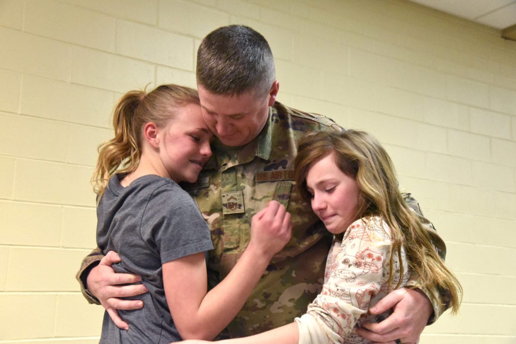 Soldier Sneaks Behind Little Sister After Being Gone For 10 Months